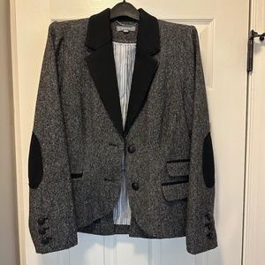 Wool riding blazer